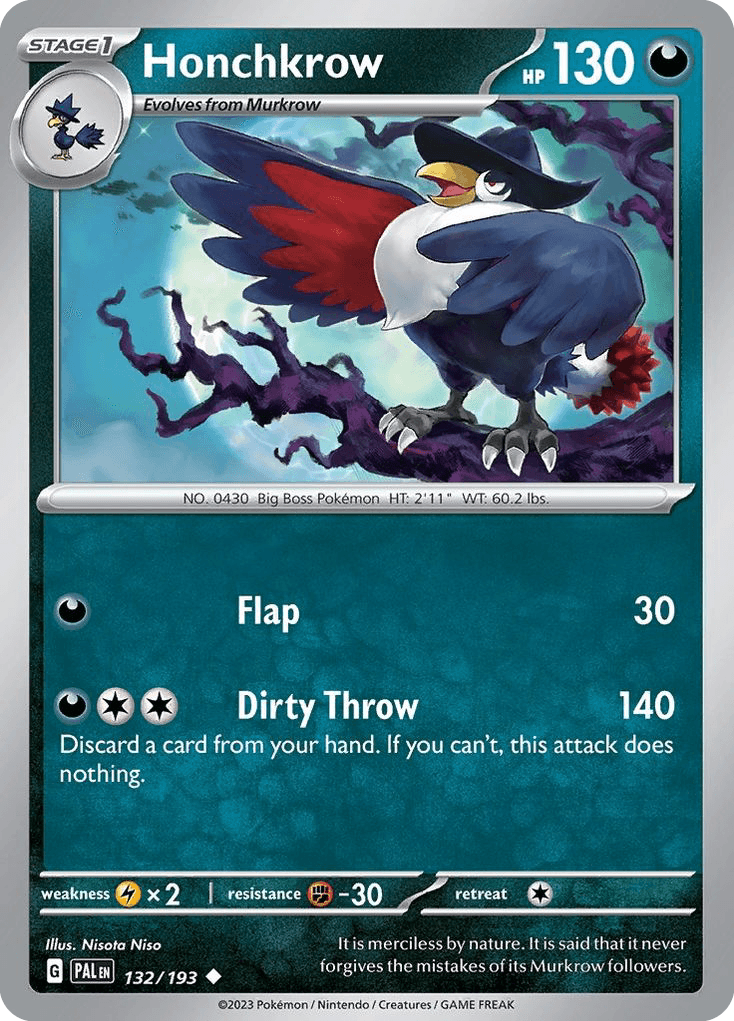 Honchkrow, 132/193, Standard