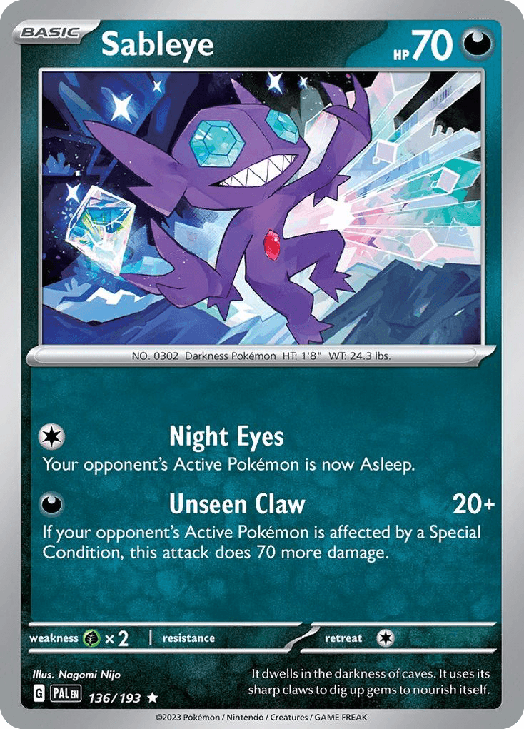 Sableye, 136/193, Standard