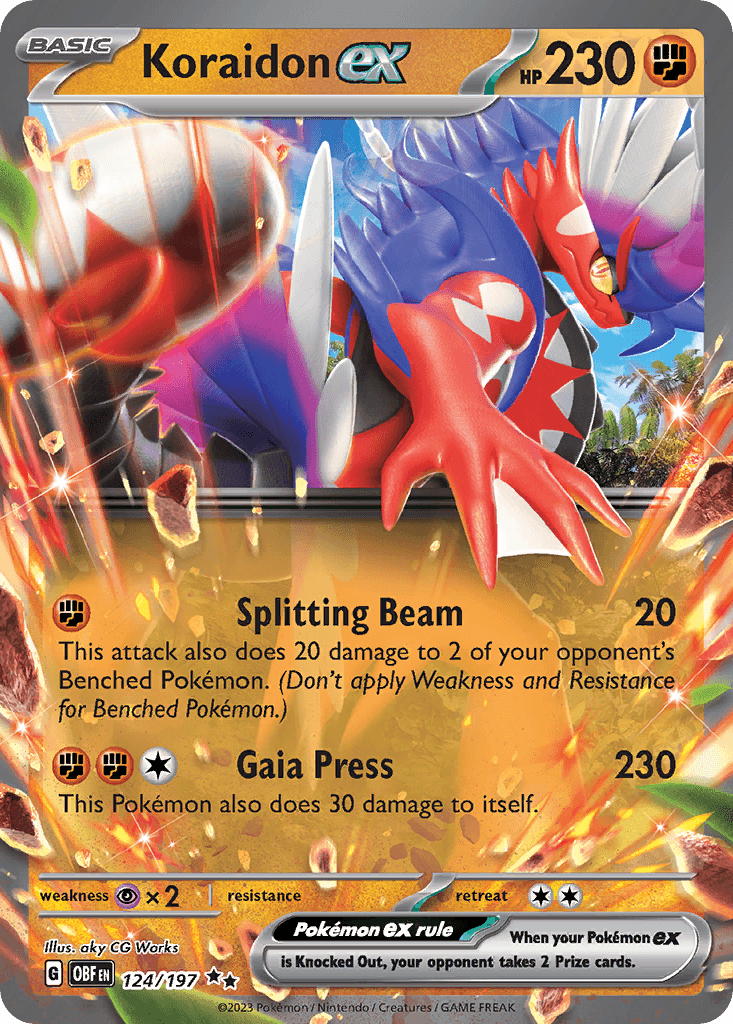 Koraidon ex, 124/197, Standard