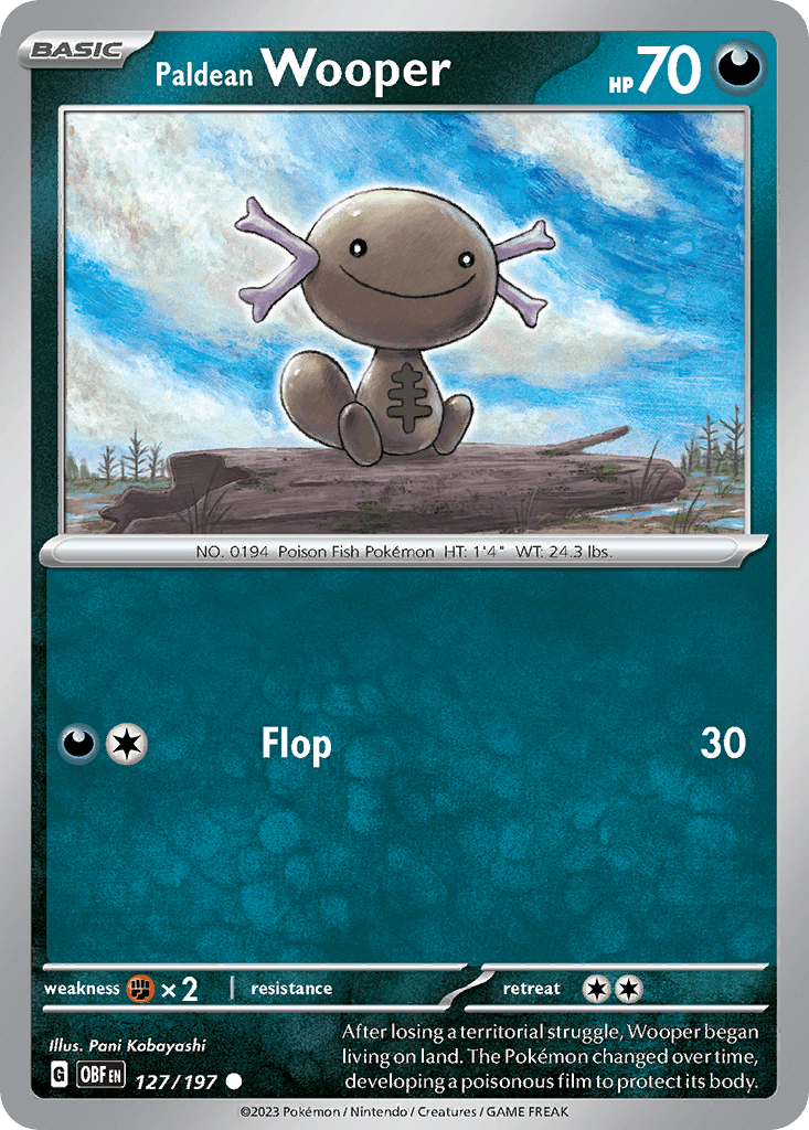 Paldean Wooper, 127/197, Standard