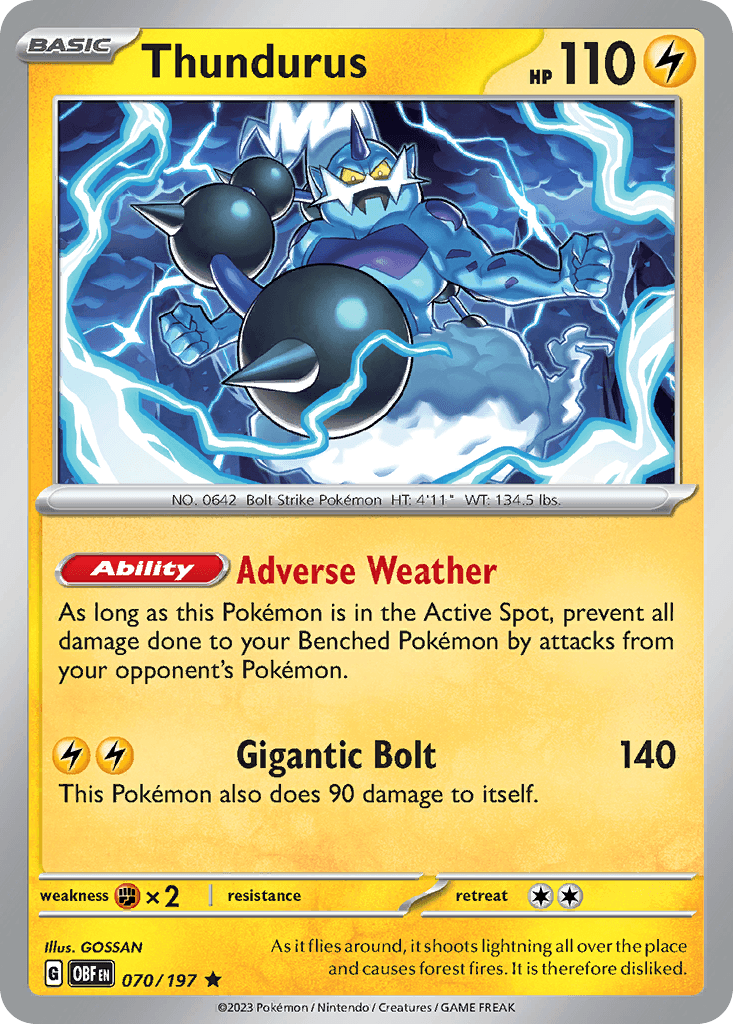 Thundurus, 70/197, Standard