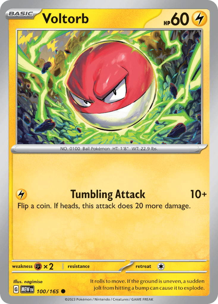 Voltorb, 100/165, Standard