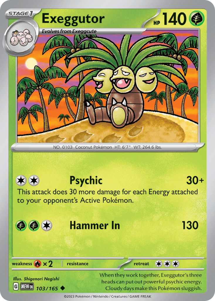 Exeggutor, 103/165, Standard