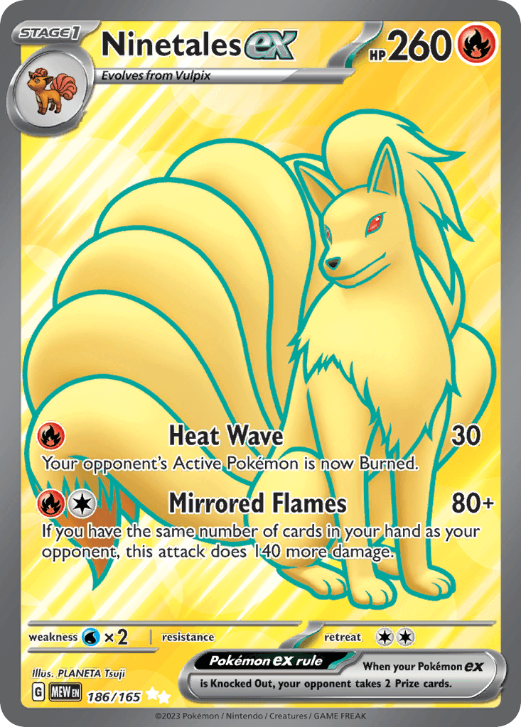 Ninetales ex, 186/165, Standard