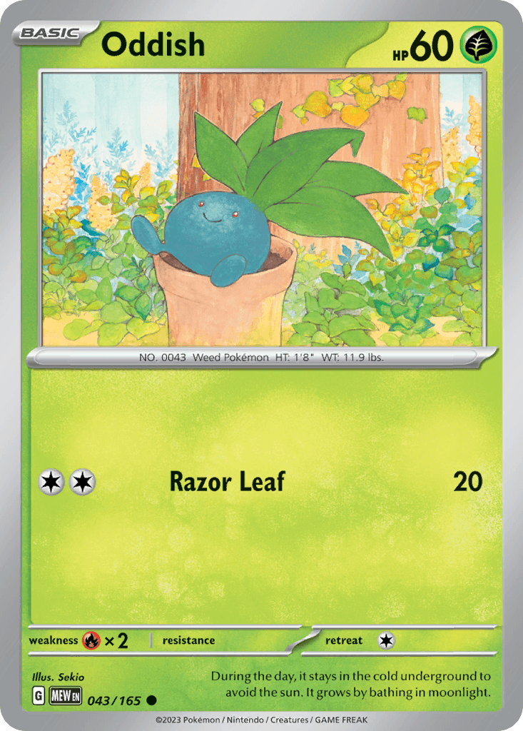 Oddish, 43/165, Standard