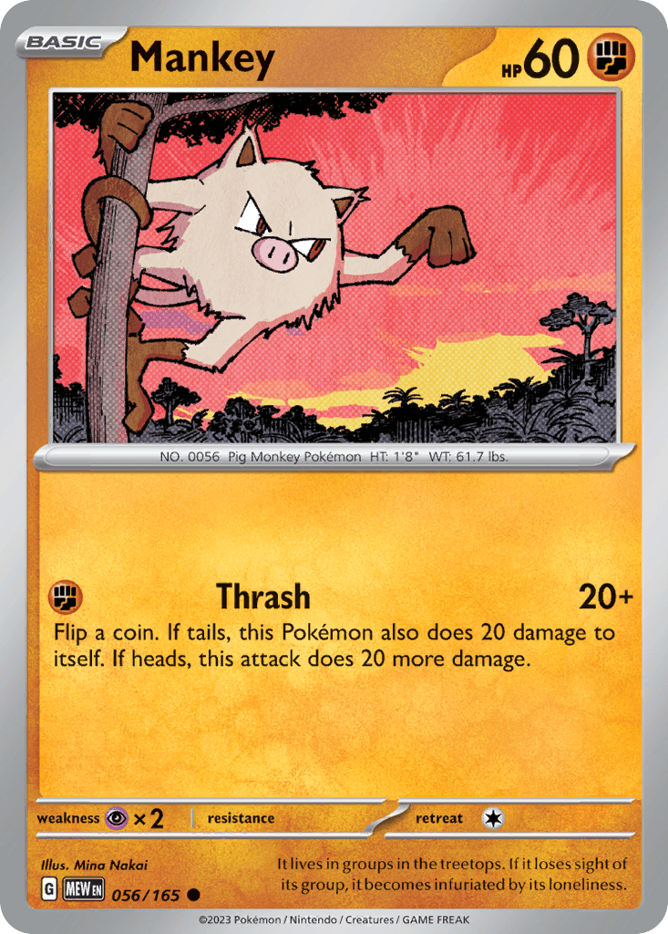 Mankey, 56/165, Standard