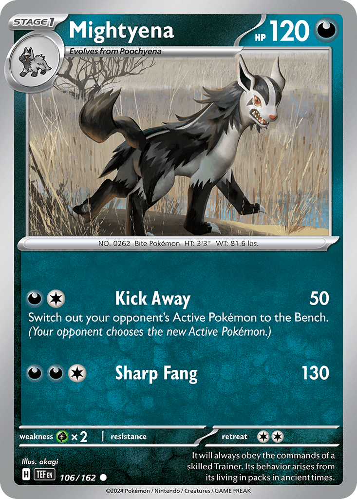 Mightyena, 106/162, Standard