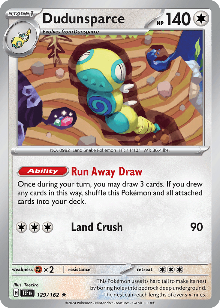 Dudunsparce, 129/162, Standard