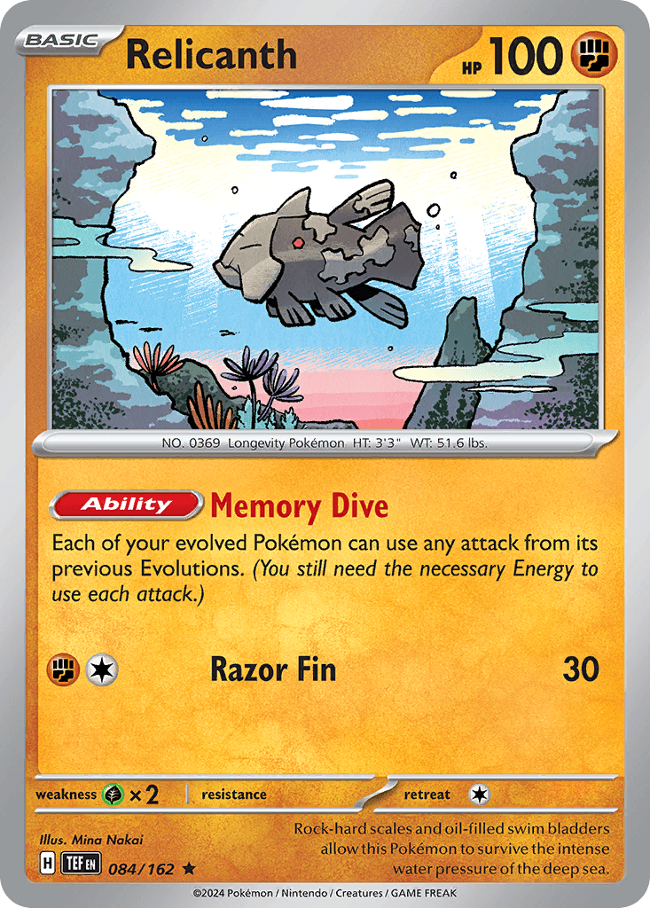 Relicanth, 84/162, Standard