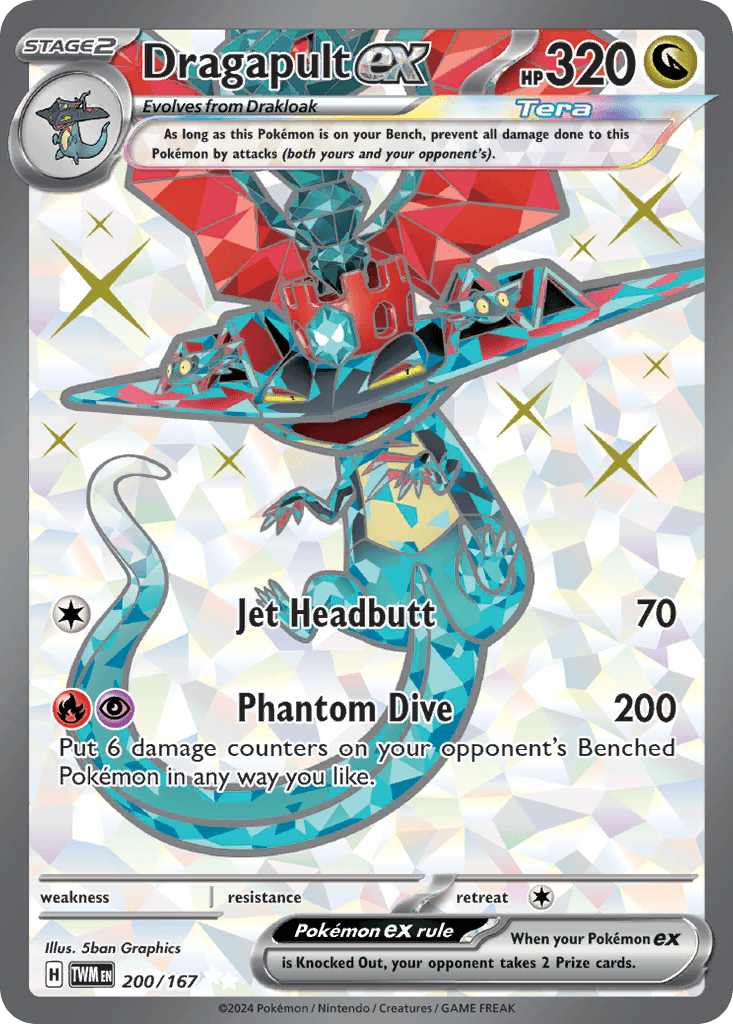 Dragapult ex, 200/167, Standard