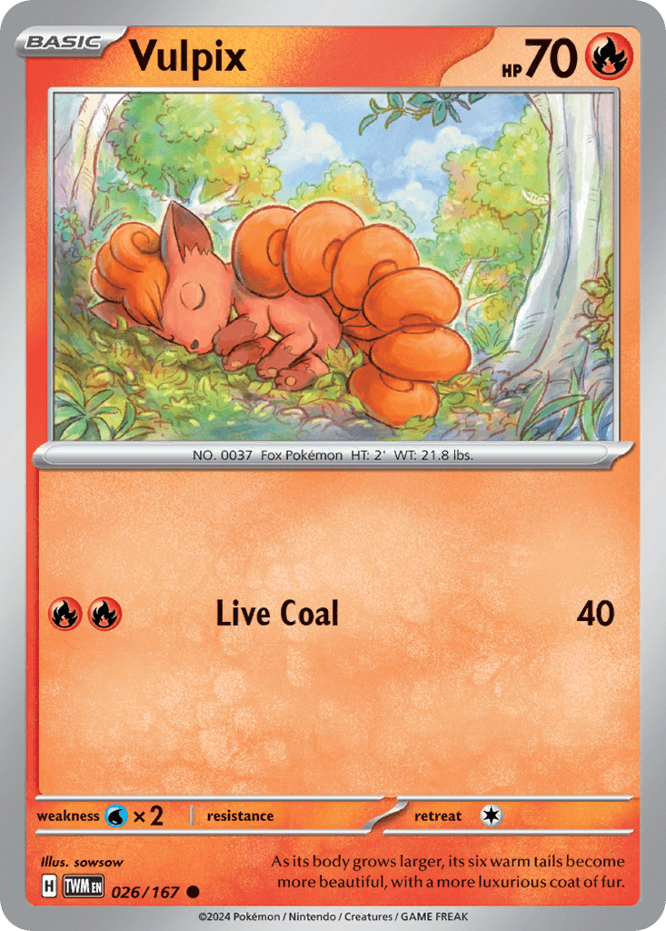 Vulpix, 26/167, Standard