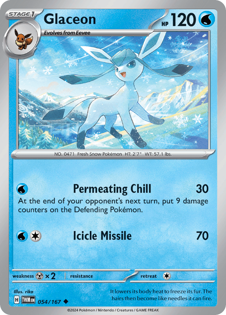 Glaceon, 54/167, Standard