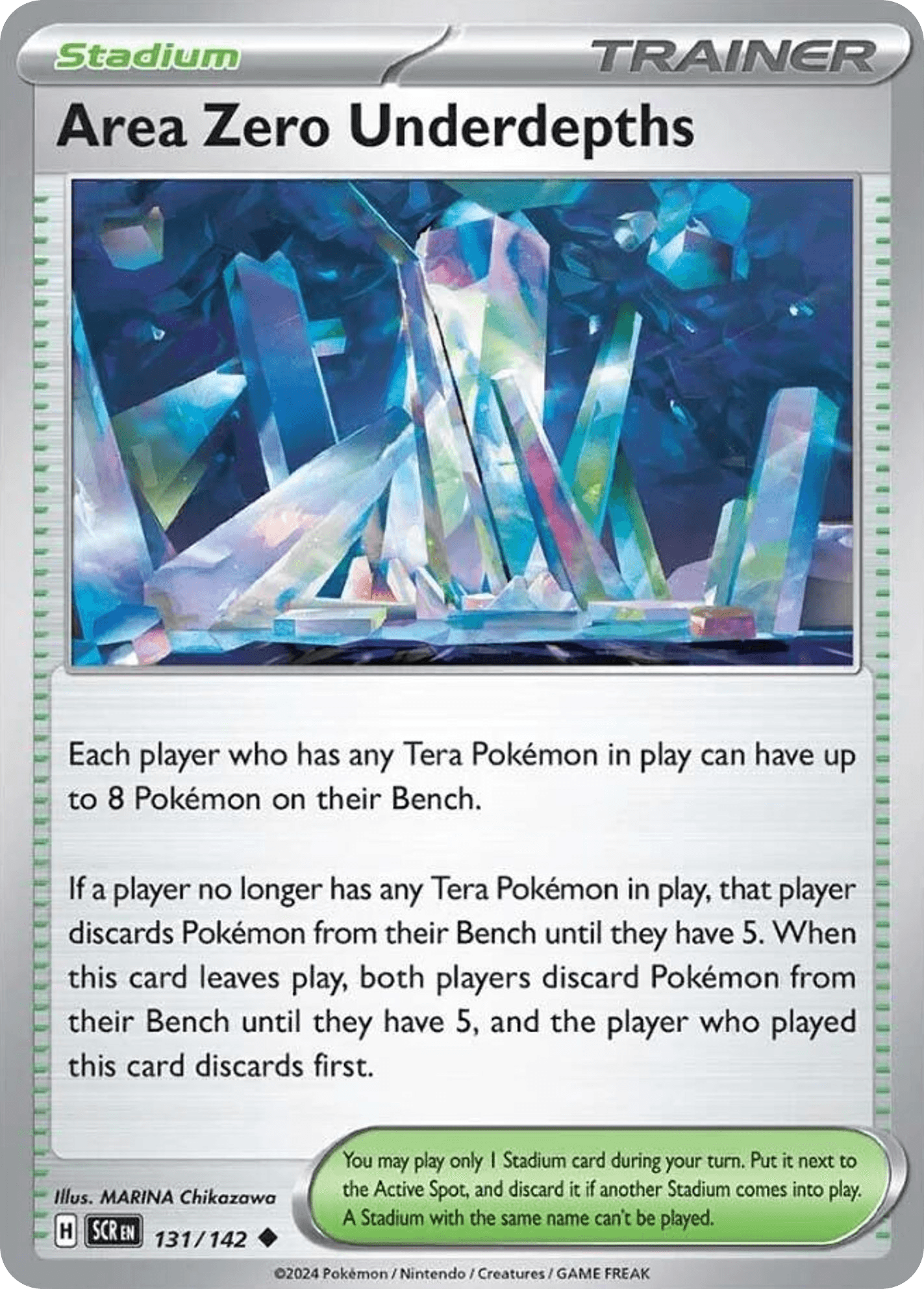Area Zero Underdepths, 131/142, Standard