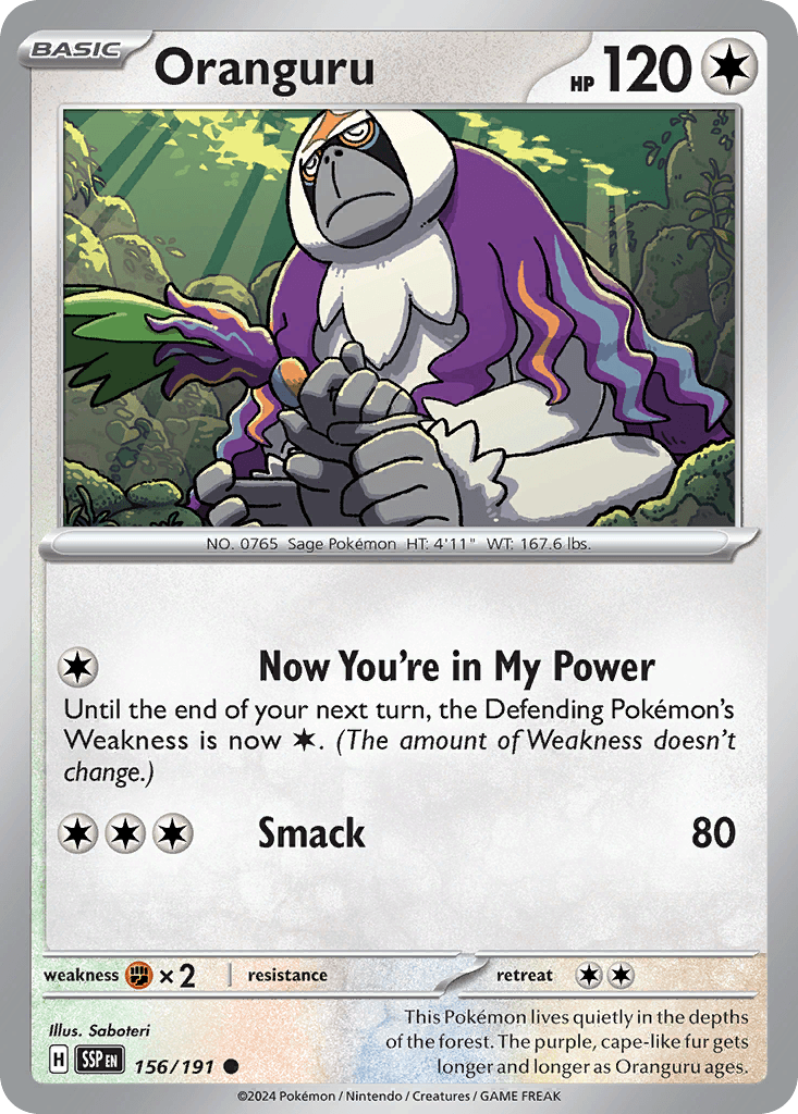 Oranguru, 156/191, Standard