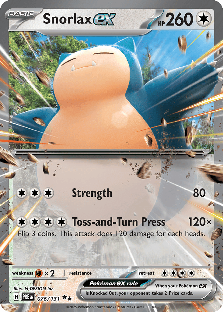 Snorlax ex, 76/131, Standard