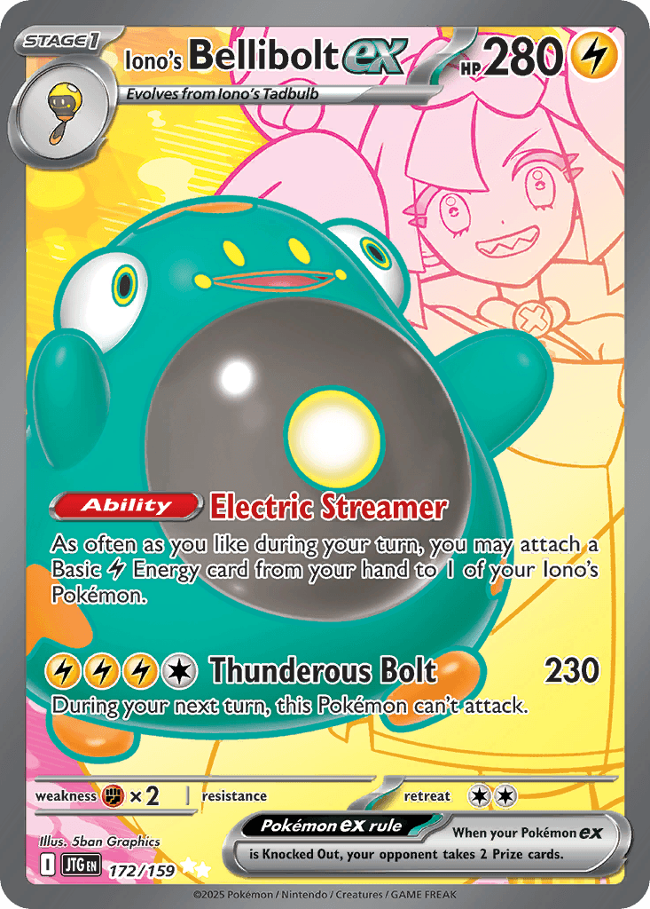Iono's Bellibolt ex, 172/159, Standard
