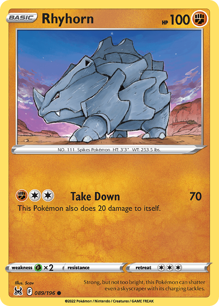 Rhyhorn, 89/196, Standard