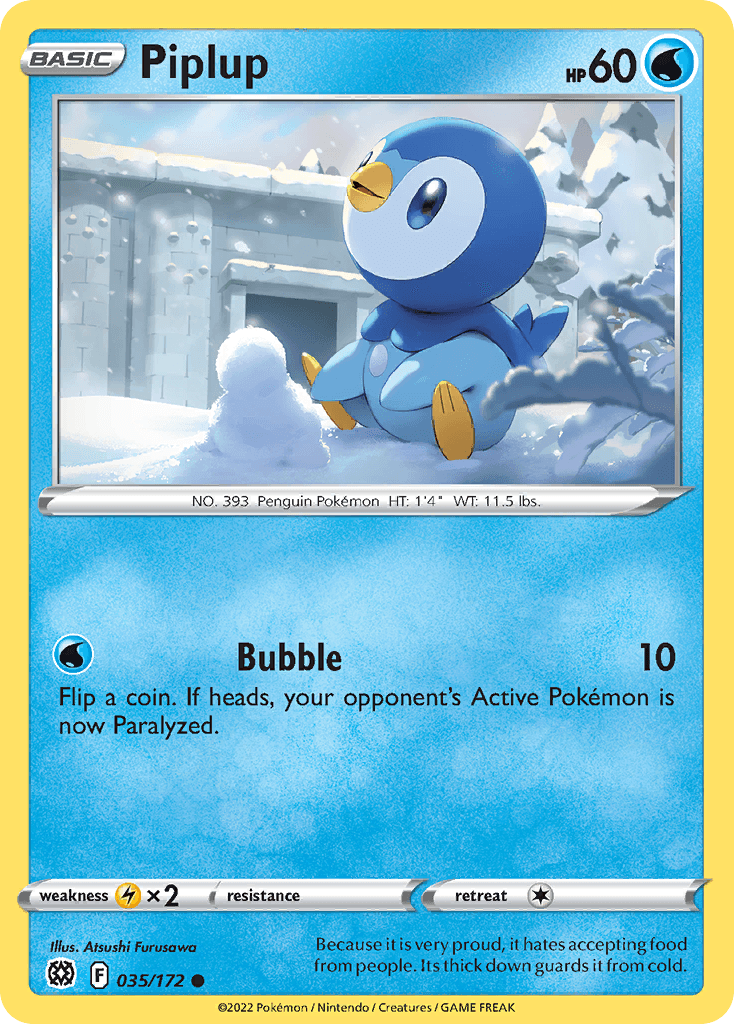 Piplup, 35/172, Standard